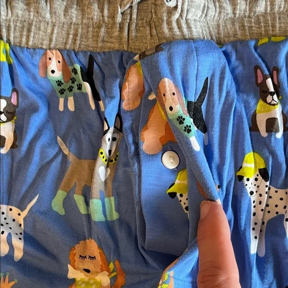 Little Sleepies Blue Animal Print Pajama Pants - Picture 5 of 6